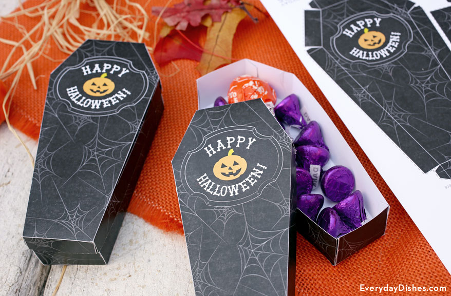 Halloween Custom Designed Coffin Boxes Packaging Plan by CustomBoxPacks for your Event
